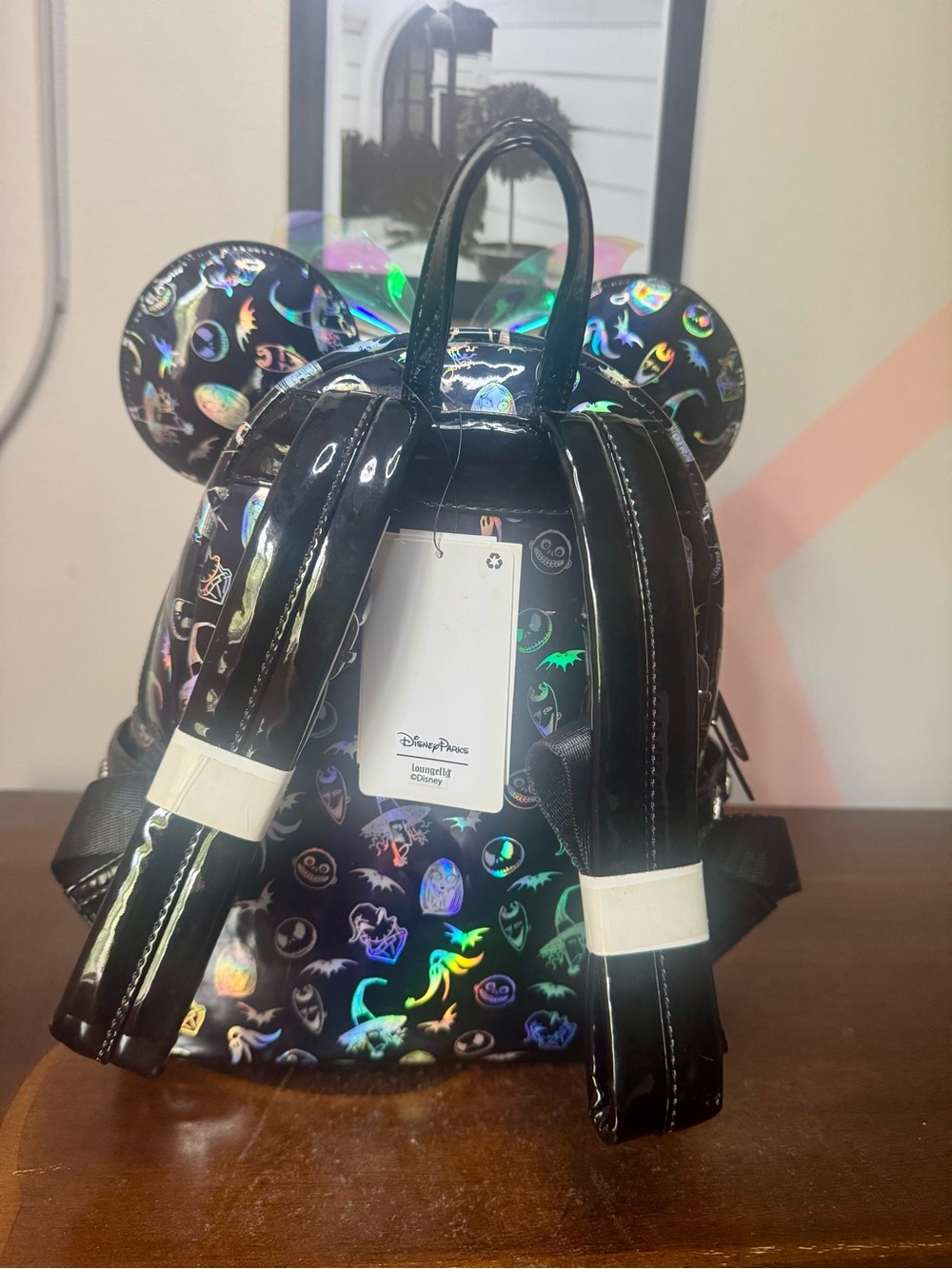 The Nightmare Before Christmas Holographic Disney Parks Loungefly Backpack Set - Picture 4 of 7